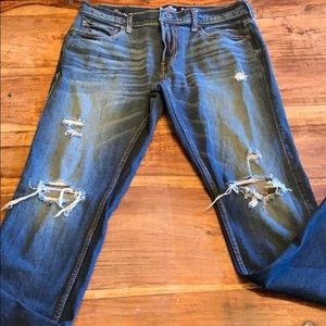 Men’s Hollister skinny epic flex jeans distressed
